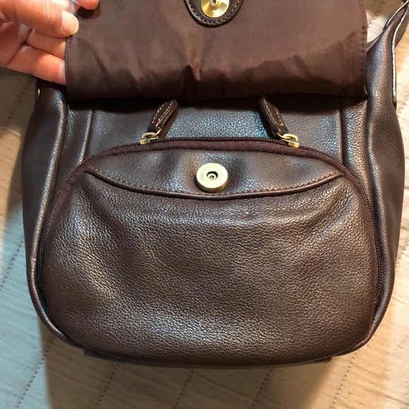 Aurielle genuine leather brown handbag - Picture 4 of 15